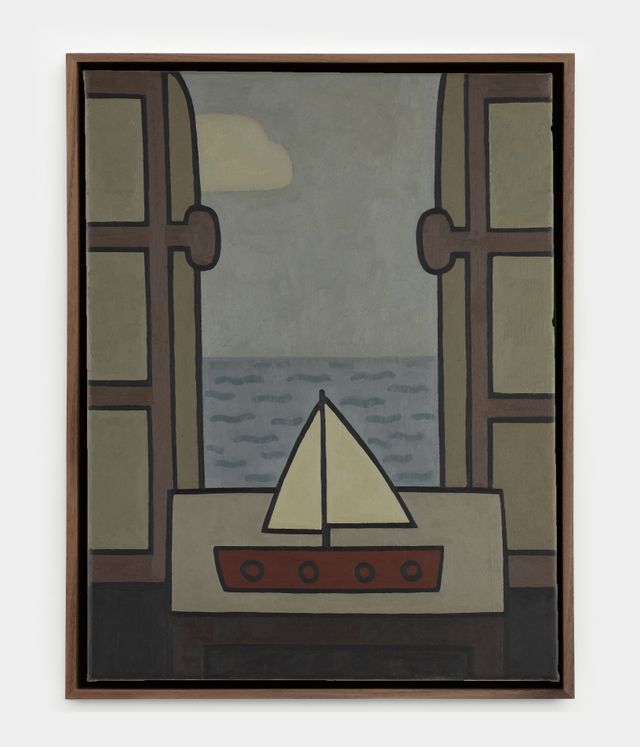 Image of artwork titled "Interior with Model Sailing Boat" by William Wright