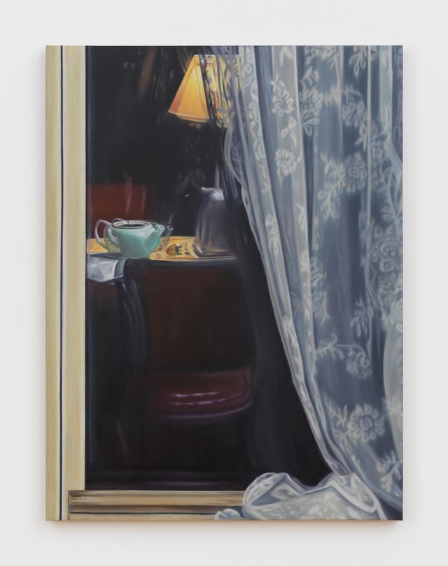 Image of artwork titled "Window at 9pm" by Cait Porter