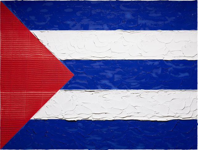 Image of artwork titled "La Bandera I" by Leonardo E. Marmol