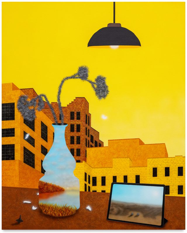 Image of artwork titled "Still Life with Jar and iPad" by Sung Hwa Kim