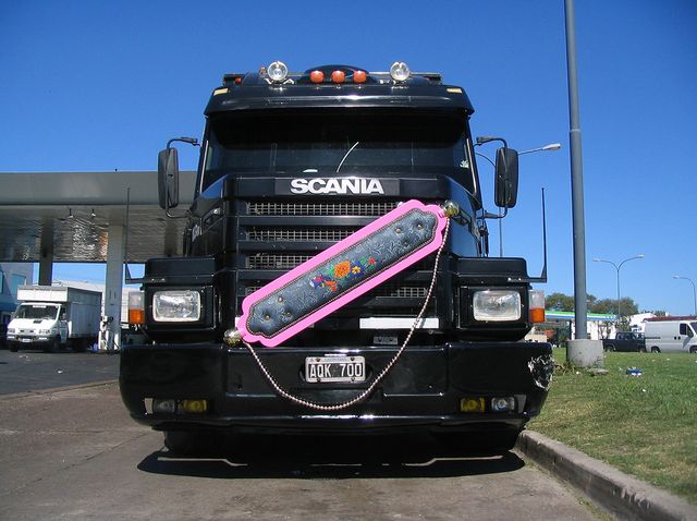 Image of artwork titled "Pink brooch on truck" by Daniel  Basso