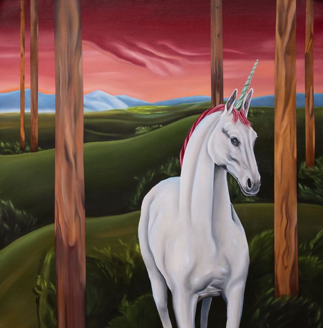 Image of artwork titled "The Unicorn Is No Longer Dead I" by stephanie mei huang stephanie mei huang
