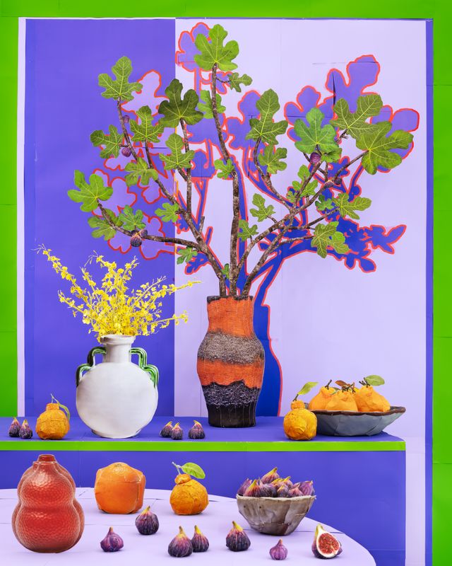 Image of artwork titled "Still Life With Figs and Oranges" by Daniel Gordon