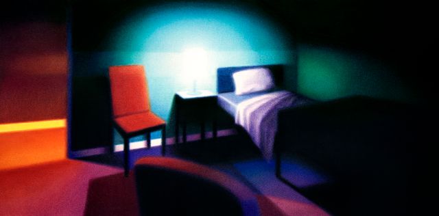 Image of artwork titled "Chair, Light and Bed" by Steffen Kern