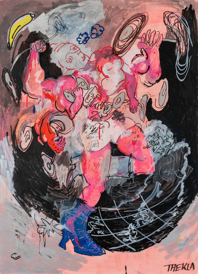 Image of artwork titled "GOD OF DESTRUCTION" by Thekla