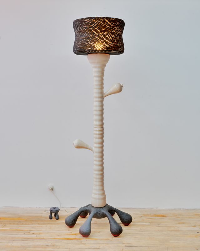 Image of artwork titled "Light sculpture with vessels" by Joël Brodovsky-Adams