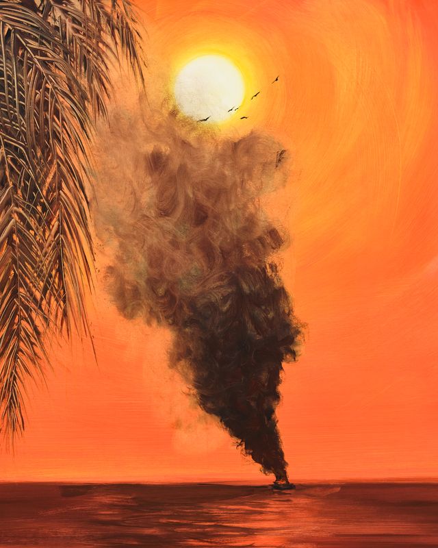 Image of artwork titled "Wisteria Island Sunset" by Lyndsey Marko