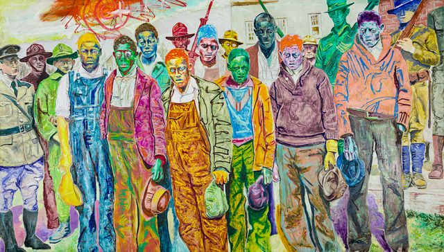 Image of artwork titled "Scottsboro Boys, 1931" by Farley Aguilar