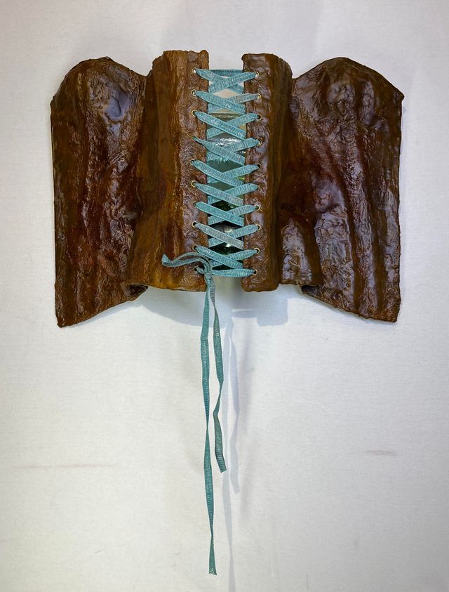 Image of artwork titled "Shitbag corseting" by Odessa Straub
