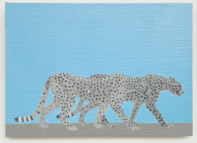 Image of artwork titled "Safari: Cheetahs" by Maryam Amiryani