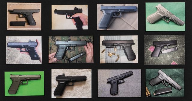 Image of artwork titled "Guns (Glock 41)" by Luke Stettner