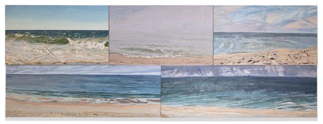 Image of artwork titled "Atlantic Ocean (Race Point)" by Elizabeth Flood