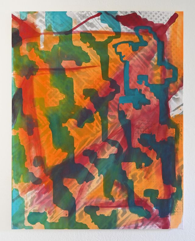 Image of artwork titled "Untitled (Mark, Shape, Gel)" by Cheryl  Donegan