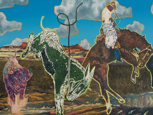 Image of artwork titled "Cloud World (Broncos #2)" by Aaron Morse