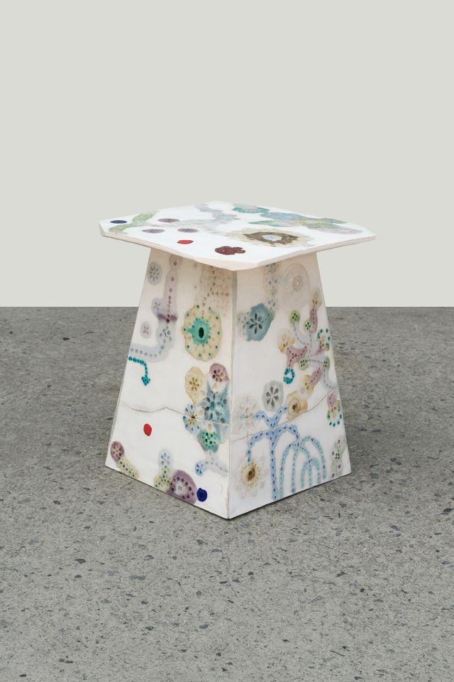 Image of artwork titled "The Sky Contained My Garden Side Table" by Isabel Rower