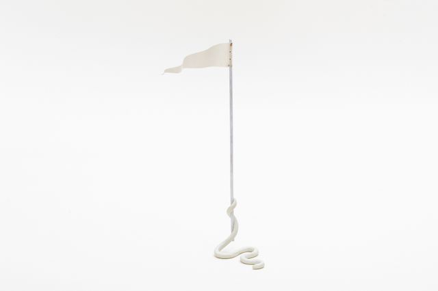 Image of artwork titled "Another Worm Holding Flag" by Eric Oglander