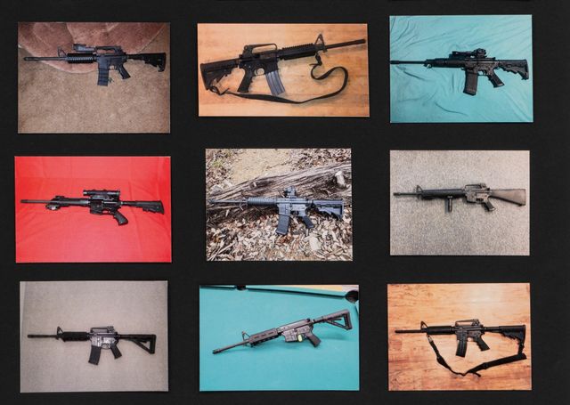 Image of artwork titled "Guns (Bushmaster XM-15)" by Luke  Stettner