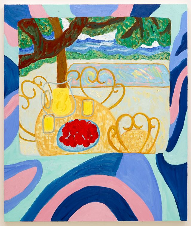 Image of artwork titled "The Shaded Table" by Jessie Edelman