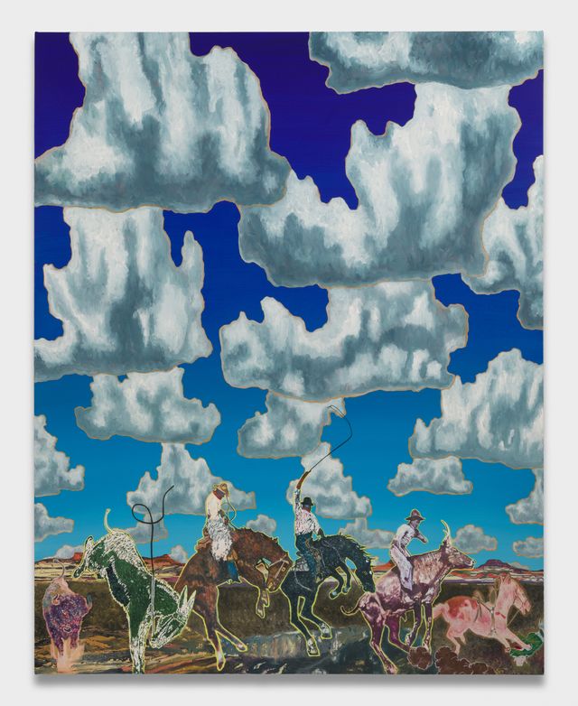 Image of artwork titled "Cloud World (Broncos #2)" by Aaron Morse