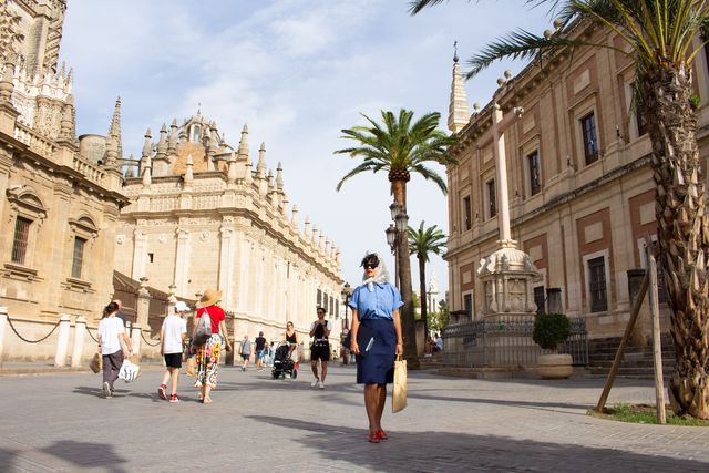 Image of artwork titled "Portrait of a Detective in  Sevilla" by Lizania Cruz