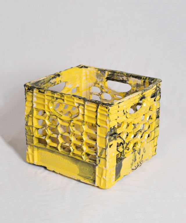 Image of artwork titled "Caja de Leche" by Angel Otero