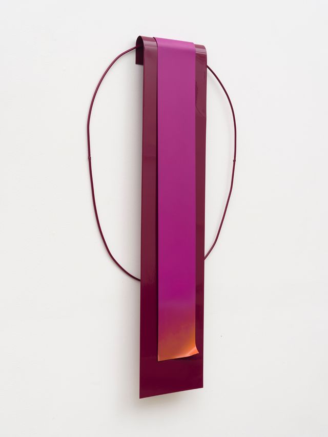 Image of artwork titled "Burgundy fuchsia shield" by Nora Shields