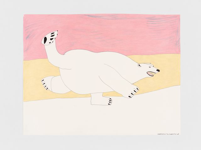 Image of artwork titled "Untitled (Dancing Bear)" by Ooloosie Saila
