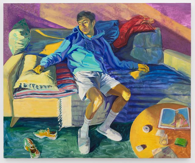 Image of artwork titled "Self-portrait in Alex’s home" by Li Wang
