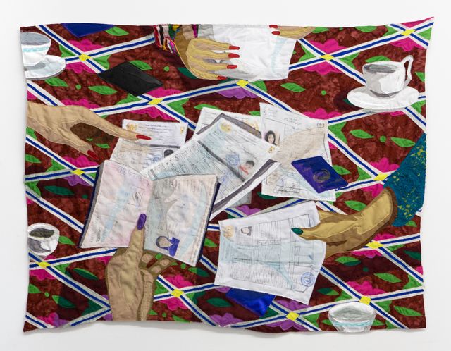 Image of artwork titled "Still–Life with Papers" by Hangama Amiri