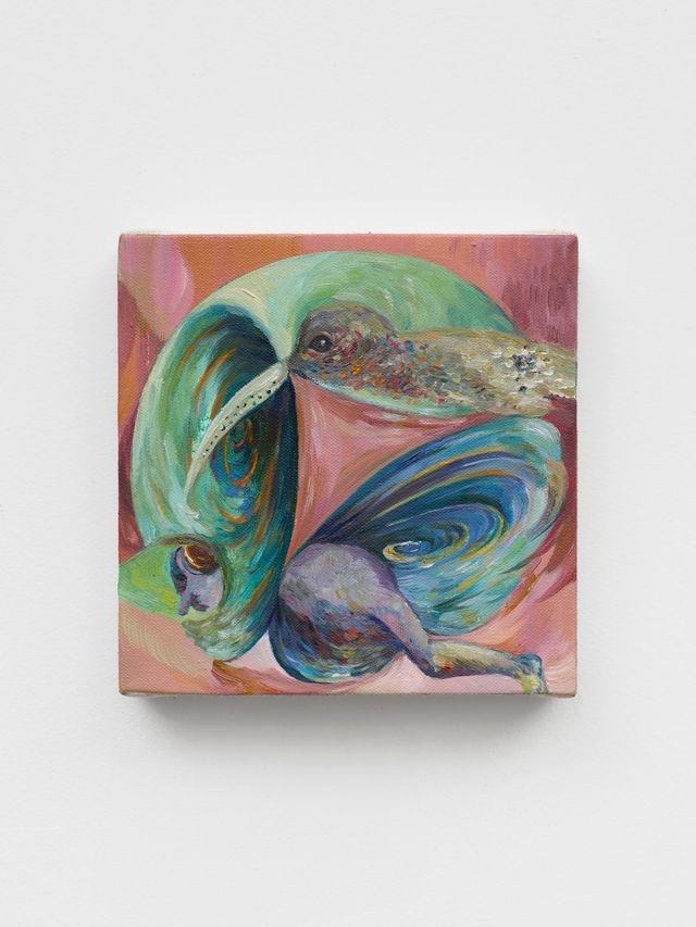 Image of artwork titled "When the bird flew by, its shadow remembered how to be a circle" by YaYa Yajie Liang