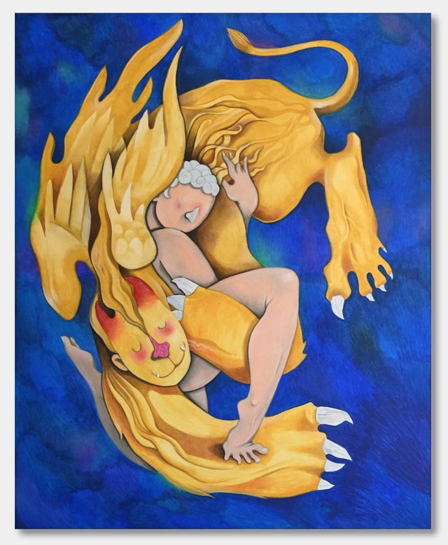 Image of artwork titled "Making peace" by Chris Akordalitis