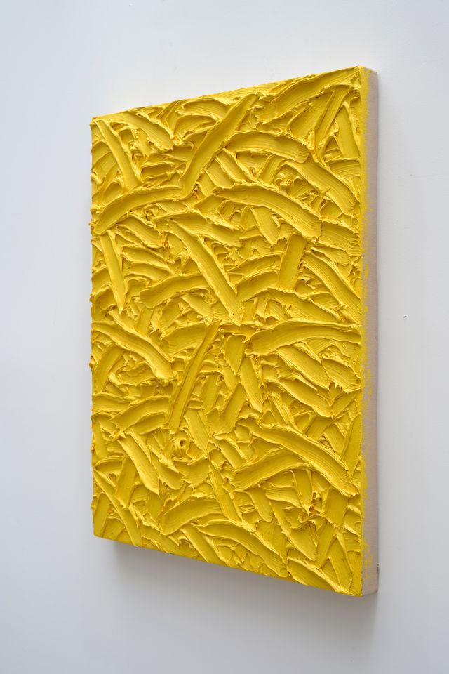 Image of artwork titled "Abstract #141 (Mixed Yellow)" by James Hayward