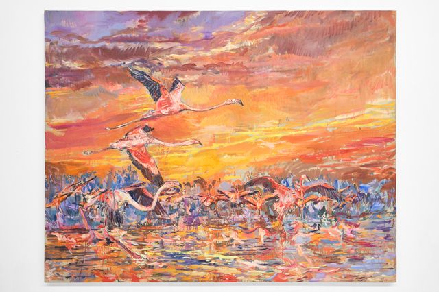 Image of artwork titled "Return of the American Flamingo" by Magnus Sodamin