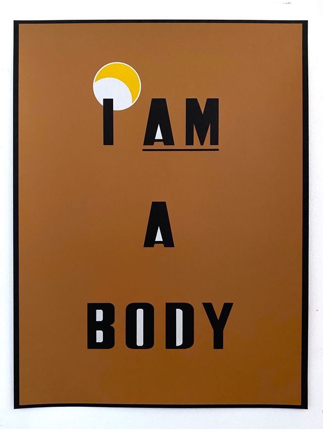 Image of artwork titled "I AM A BODY (Five Colors Available)" by Baseera  Khan