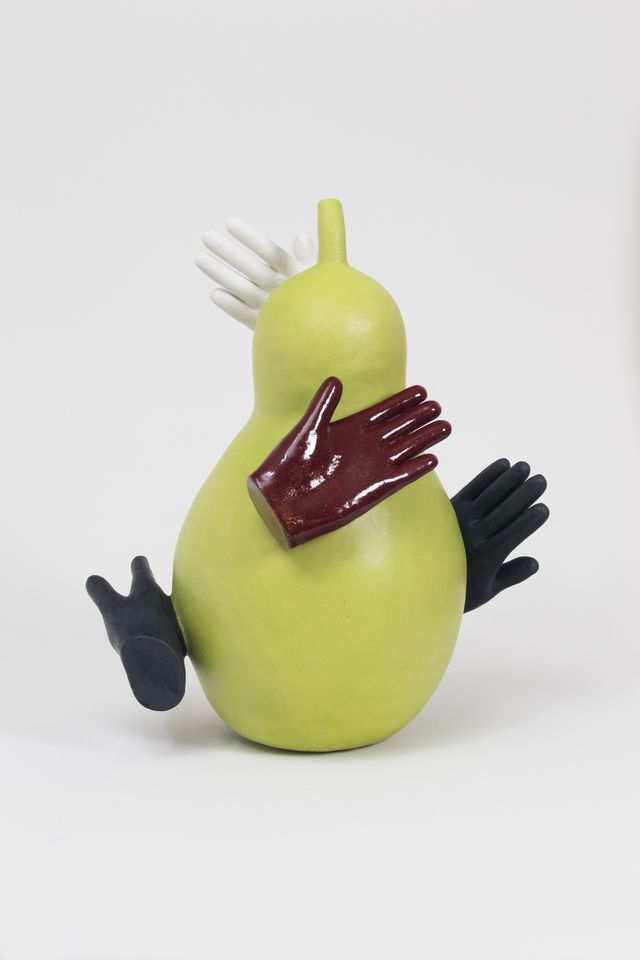 Image of artwork titled "Pear with Four Hands" by Wade Tullier