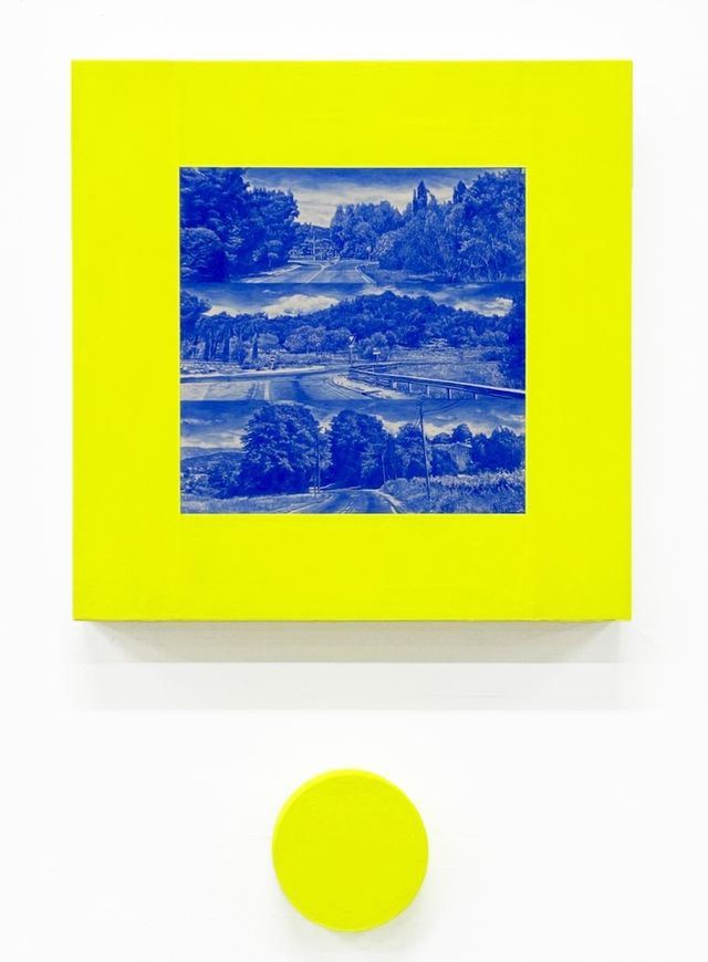 Image of artwork titled "Blue Highway (Gordes)" by Namwon Choi