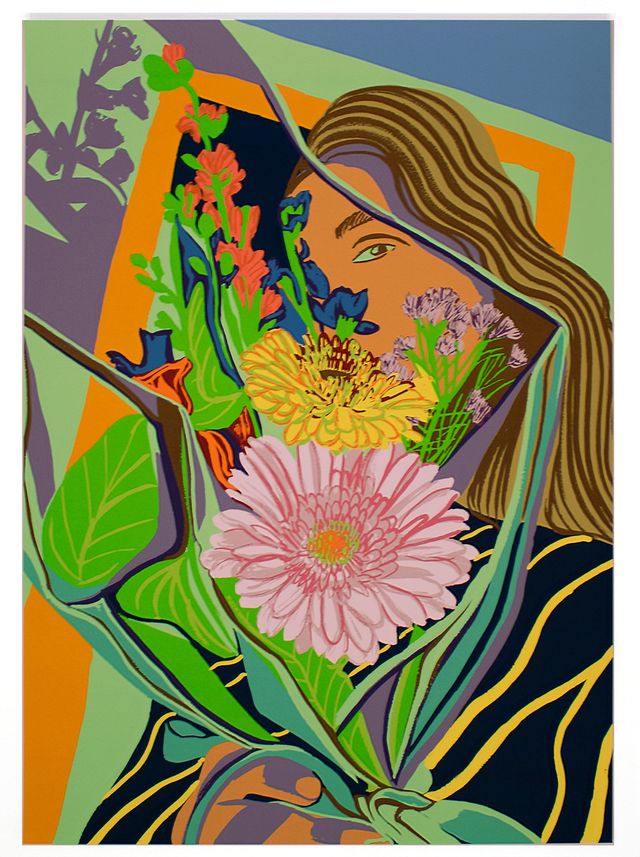 Image of artwork titled "Bouquet Self Portrait" by Aliza Nisenbaum
