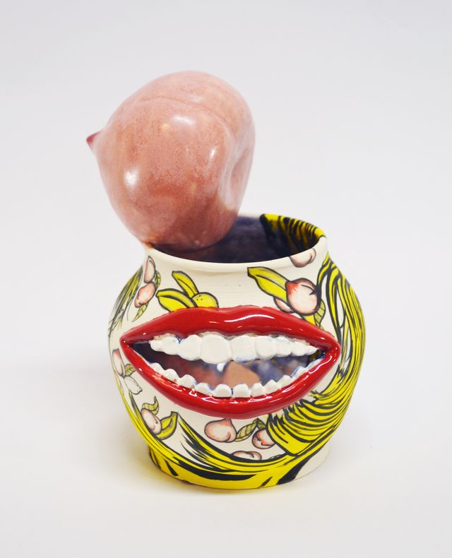 Image of artwork titled "Peach Face Jug (Banana)" by Jiha Moon