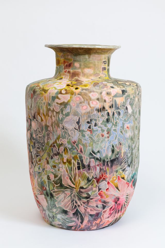Image of artwork titled "spring appearing pot" by Meris Drew
