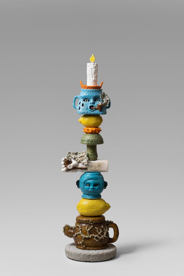 Image of artwork titled "Totem Blue Smoke" by Eric Croes