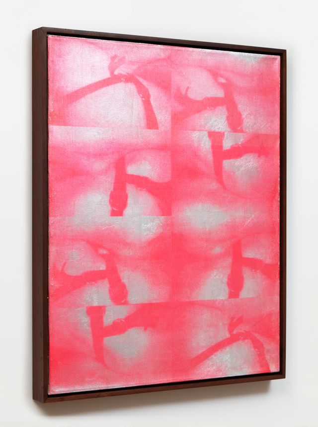 Image of artwork titled "Untitled (Candy Factory - pink/silver)" by Heist/ P-Orridge