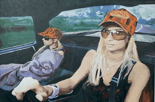 Image of artwork titled "Paris driving Nicole" by Vuk Ćuk