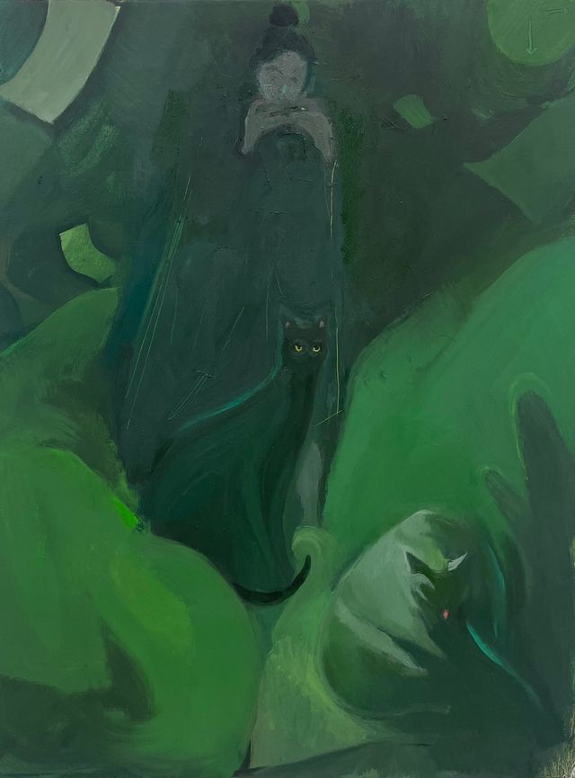 Image of artwork titled "Green Dusk (1)" by Stefan Hoza