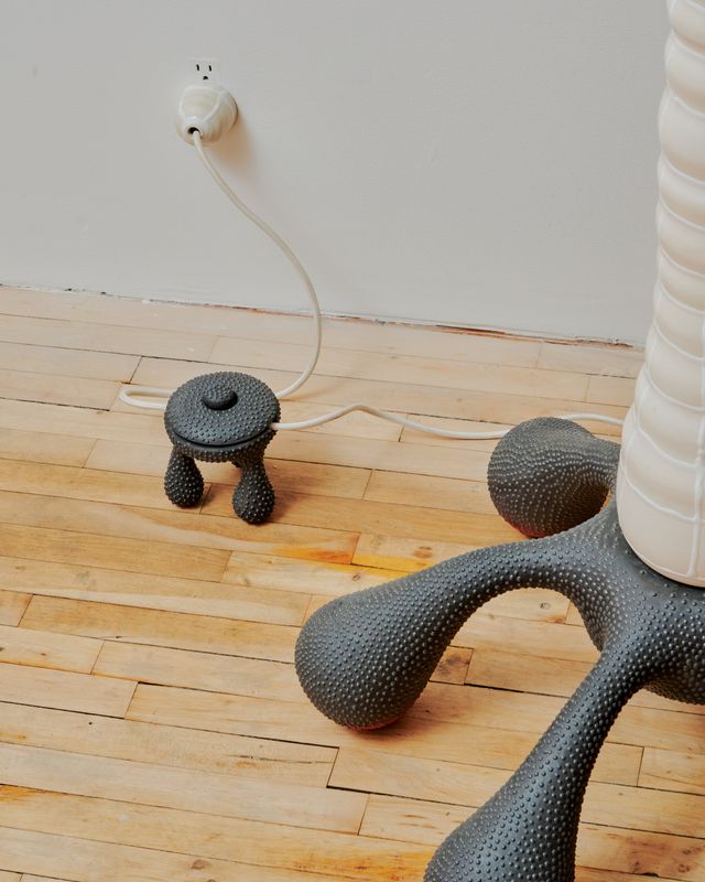 Image of artwork titled "Light sculpture with vessels" by Joël Brodovsky-Adams