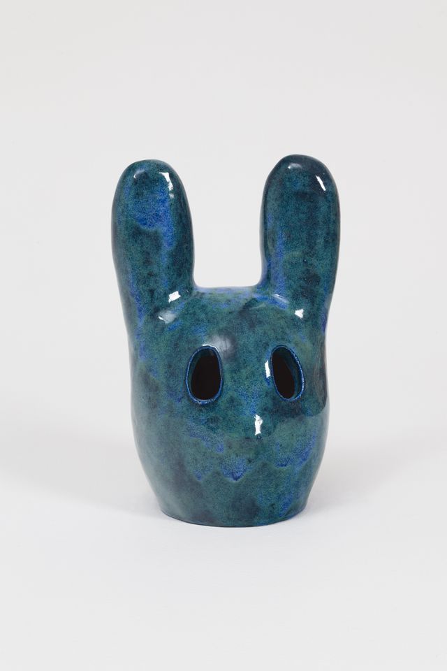 Image of artwork titled "Blue Bunny Head" by Wade  Tullier