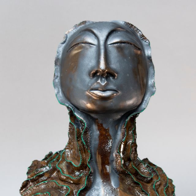 Image of artwork titled "A prayer in the language of fire" by Anne  Adams