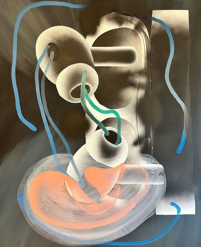 Ivo Nikic, Talk to me, Listen to me, 2023, Acrylic on canvas, 47.2 x 39.4 in