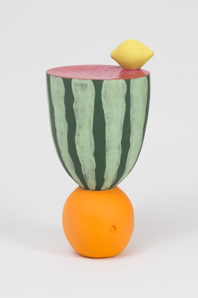 Image of artwork titled "Watermelon with Lemon and Orange" by Wade  Tullier